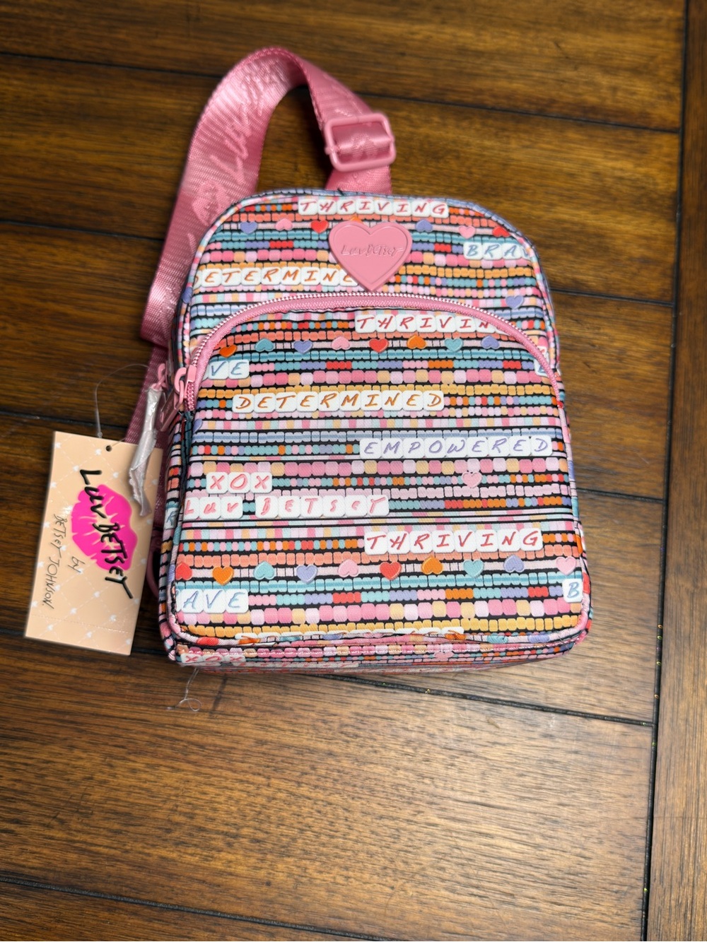 Luv Betsy “Friends” Patterned  Crossbody Bag